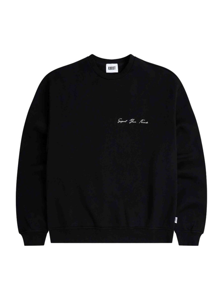 Толстовка с круглым вырезом и логотипом Поддержи своих друзей Krost, черный
Толстовка с круглым вырезом и логотипом Поддержи своих друзей Krost, черный