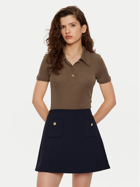 Поло slim fit WW0WW44446 Tommy Hilfiger, коричневый
Поло slim fit WW0WW44446 Tommy Hilfiger, коричневый