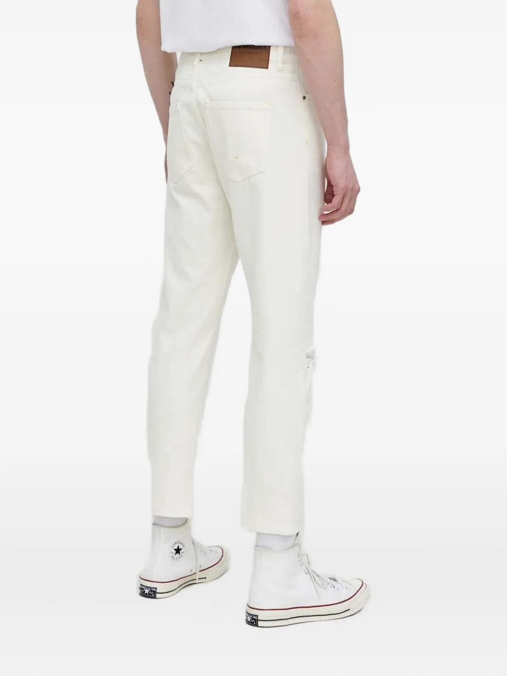 Джинсы с потертостями и нашивкой-логотипом Desigual, нейтральный
Джинсы с потертостями и нашивкой-логотипом Desigual, нейтральный