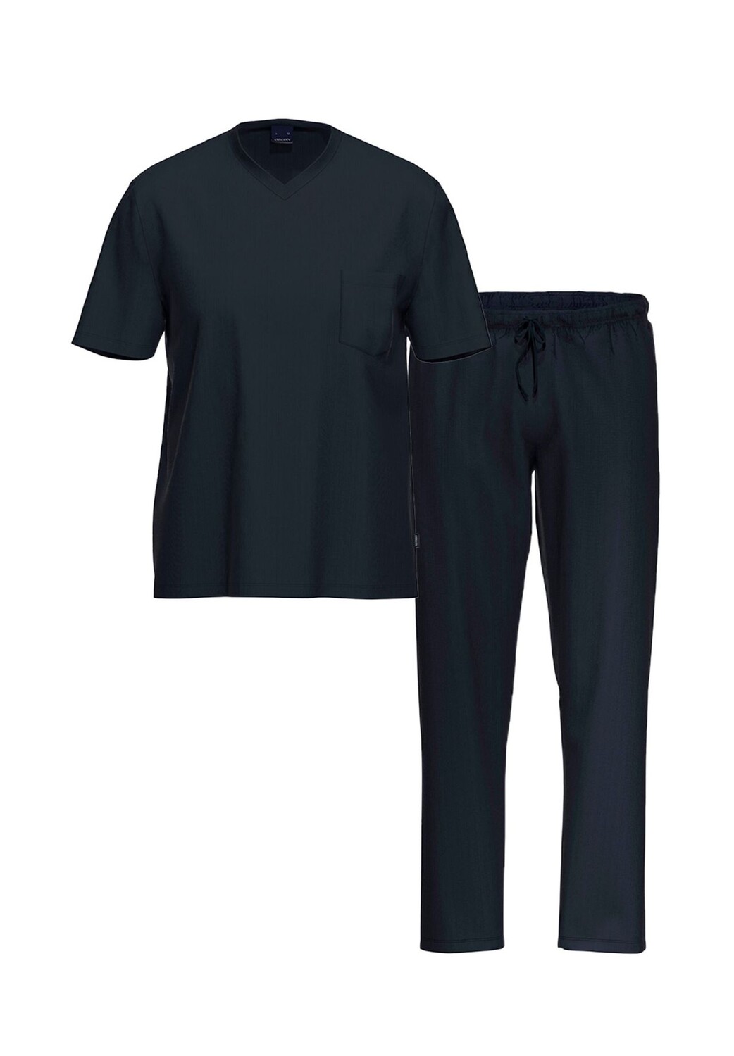 Пижама из органического хлопка с короткими рукавами AMMANN, темно-синий
Пижама из органического хлопка с короткими рукавами AMMANN, темно-синий