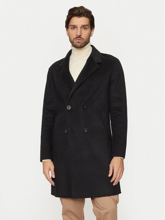 Шерстяное пальто обычного кроя Guess, черный
Шерстяное пальто обычного кроя Guess, черный