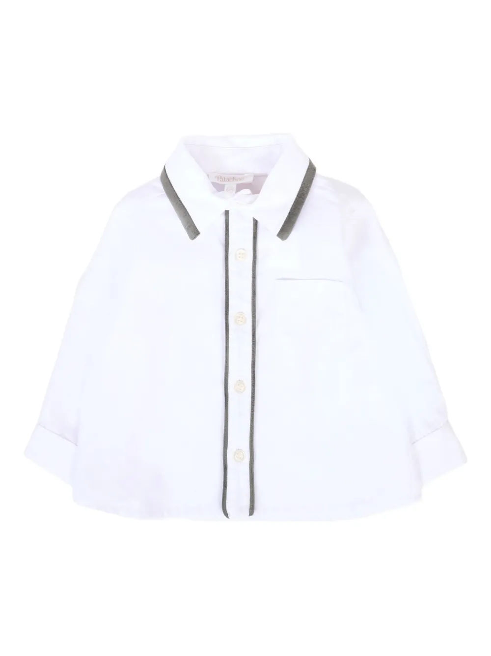 Рубашка с длинными рукавами, отделанная бархатом Patachou, белый
Рубашка с длинными рукавами, отделанная бархатом Patachou, белый