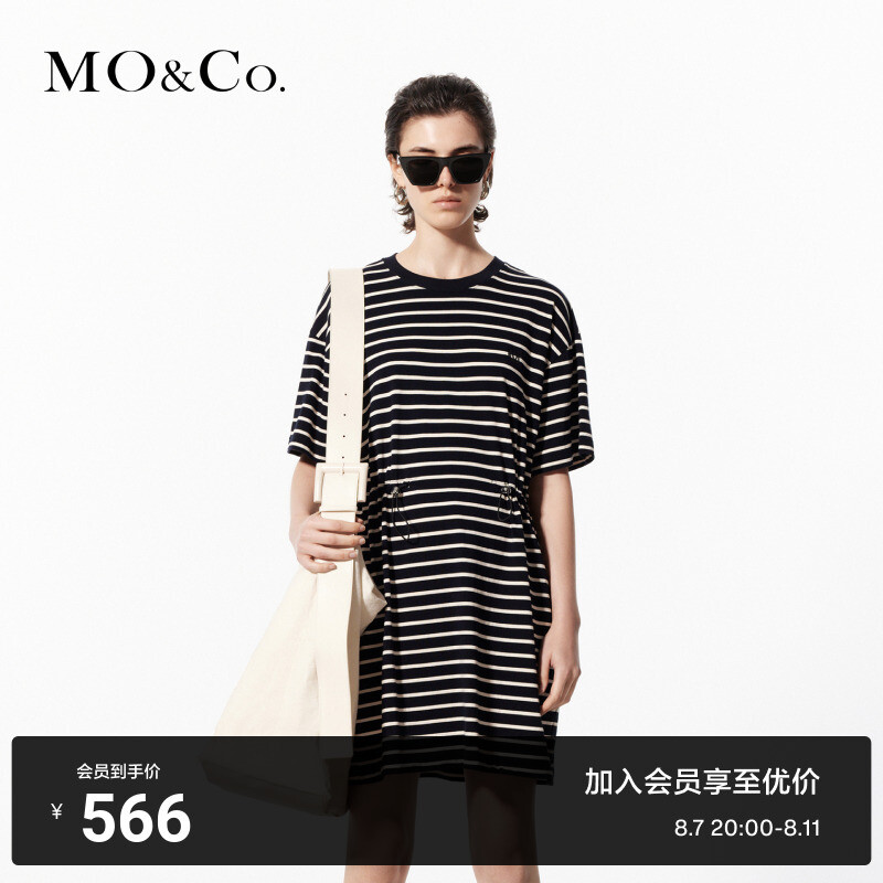 Платье-футболка Moco Moanke в полоску, синий
Платье-футболка Moco Moanke в полоску, синий