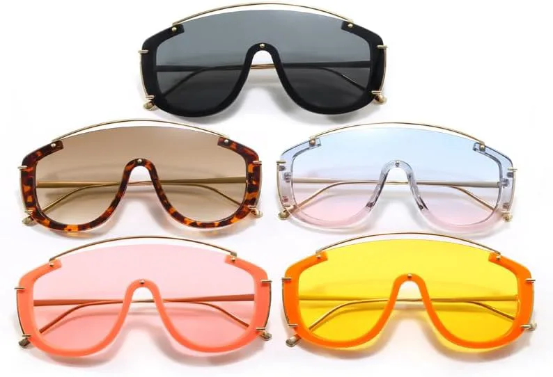 bullabulling Большие панк-очки-пилот для женщин и мужчин, роскошные очки-маска в крупной оправе, солнцезащитные очки с плоским верхом и заклепками, Black
bullabulling Большие панк-очки-пилот для женщин и мужчин, роскошные очки-маска в крупной оправе, солнцезащитные очки с плоским верхом и заклепками, Black