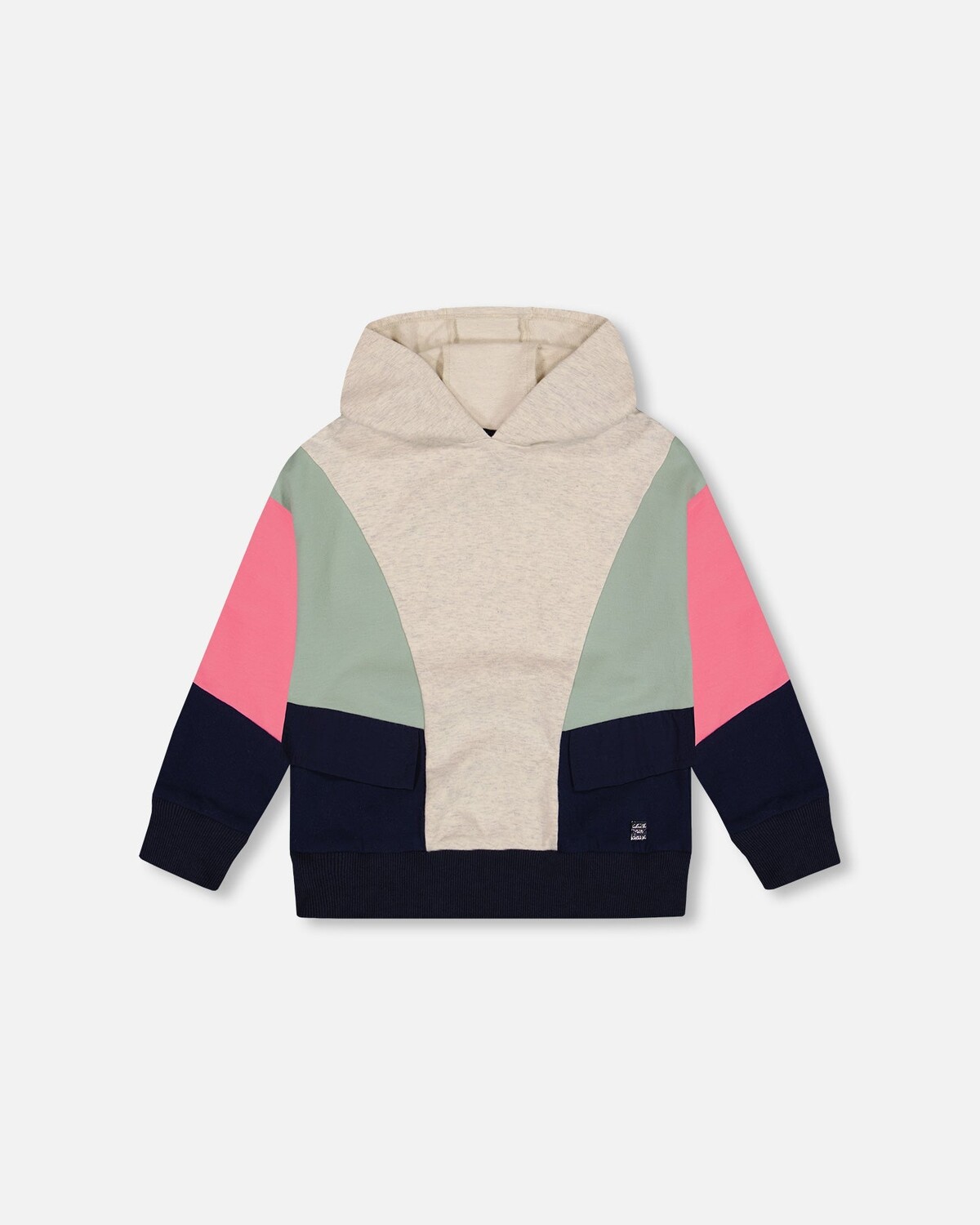 Толстовка с капюшоном Colorblock бежевого, темно-синего и розового цвета Deux par Deux
Толстовка с капюшоном Colorblock бежевого, темно-синего и розового цвета Deux par Deux