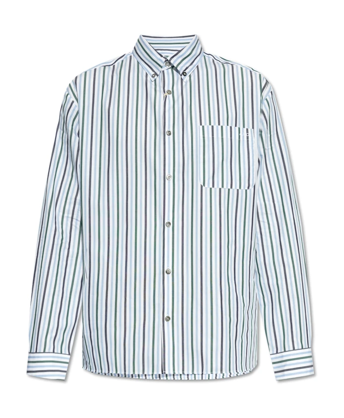 Рубашка с полосатым узором A.P.C., синий
Рубашка с полосатым узором A.P.C., синий