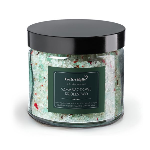 Соль для ванн «Цветок граната» - изумрудное королевство, 300 г Kwatera Mydła
Соль для ванн «Цветок граната» - изумрудное королевство, 300 г Kwatera Mydła