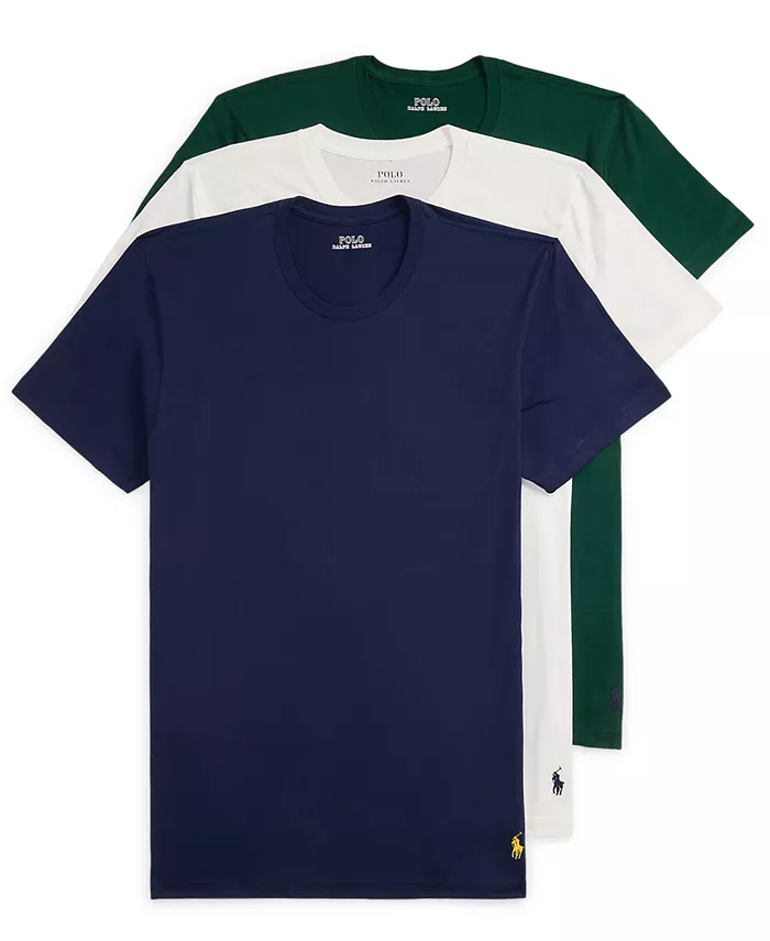 Мужская футболка классическая с круглым вырезом, 3 штуки Polo Ralph Lauren, мультиколор
Мужская футболка классическая с круглым вырезом, 3 штуки Polo Ralph Lauren, мультиколор