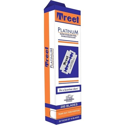Платиновые лезвия из супернержавеющей стали, 100 шт., Treet
Платиновые лезвия из супернержавеющей стали, 100 шт., Treet