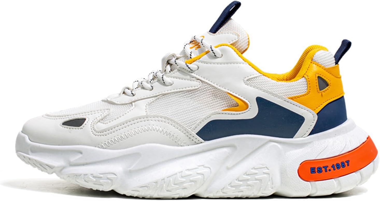 Кроссовки GSIGUL для мужчин, теннисные и прогулочные, с амортизацией, мужские кроссовки для тренировок и повседневной носки, белый/оранжевый
Кроссовки GSIGUL для мужчин, теннисные и прогулочные, с амортизацией, мужские кроссовки для тренировок и повседневной носки, белый/оранжевый