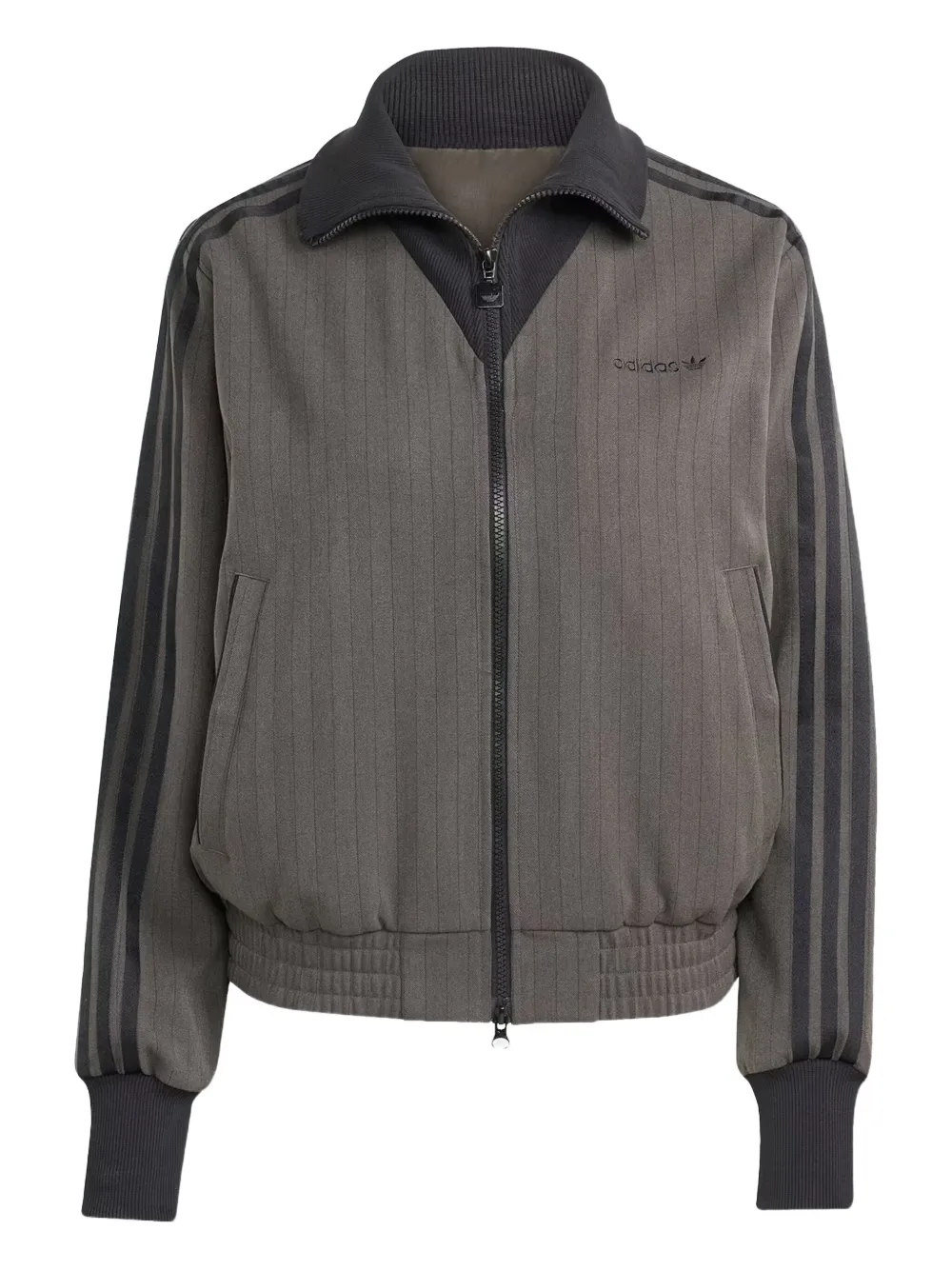 Свитшот на молнии с полосатым узором Adidas, серый
Свитшот на молнии с полосатым узором Adidas, серый