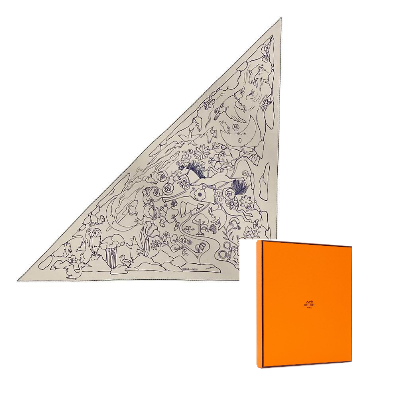 HERMES Кашемировый шелковый шарф Beige
HERMES Кашемировый шелковый шарф Beige