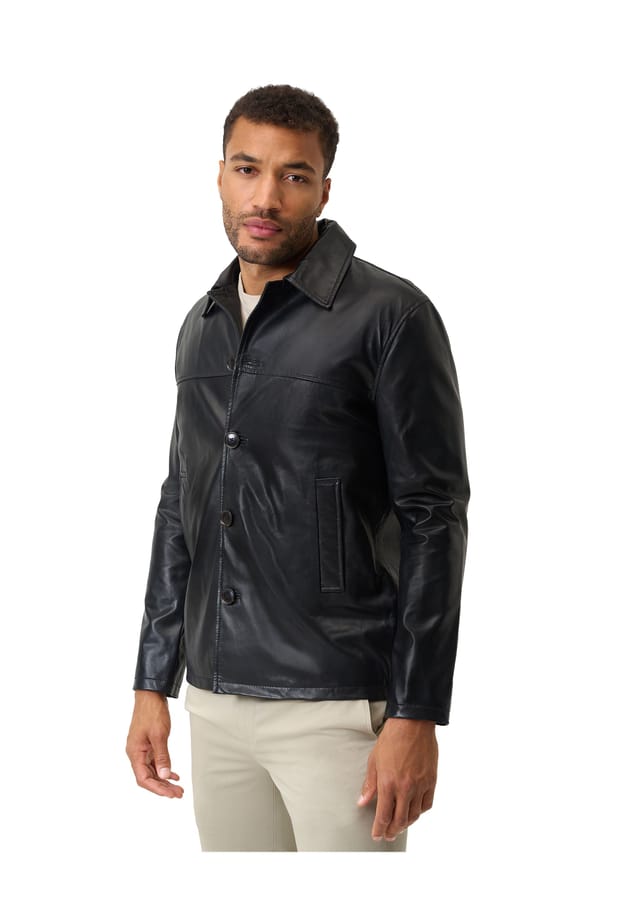 Кожаная куртка Массимо с воротником-стойкой Ricano, черный
Кожаная куртка Массимо с воротником-стойкой Ricano, черный