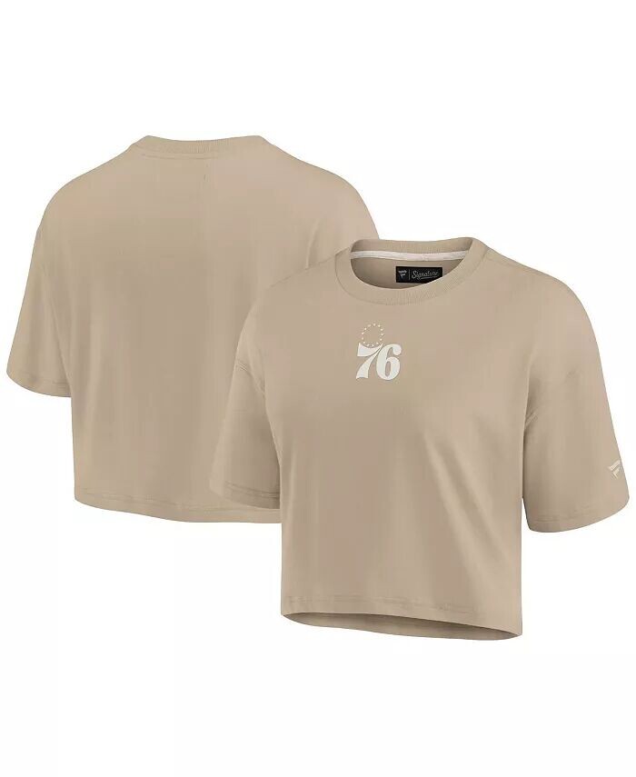 Женская укороченная футболка свободного кроя цвета хаки Philadelphia 76ers Elements Super Soft Boxy Fanatics Signature, бежевый
Женская укороченная футболка свободного кроя цвета хаки Philadelphia 76ers Elements Super Soft Boxy Fanatics Signature, бежевый