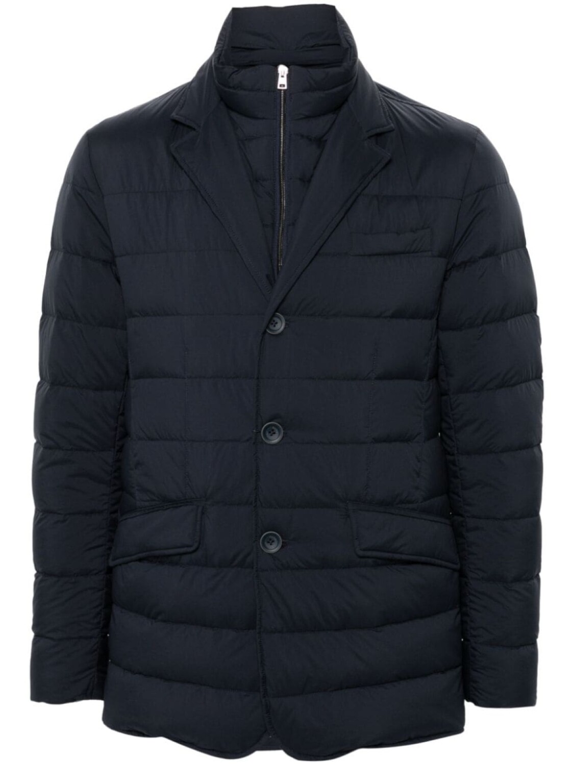 Herno многослойный пуховик, синий
Herno многослойный пуховик, синий