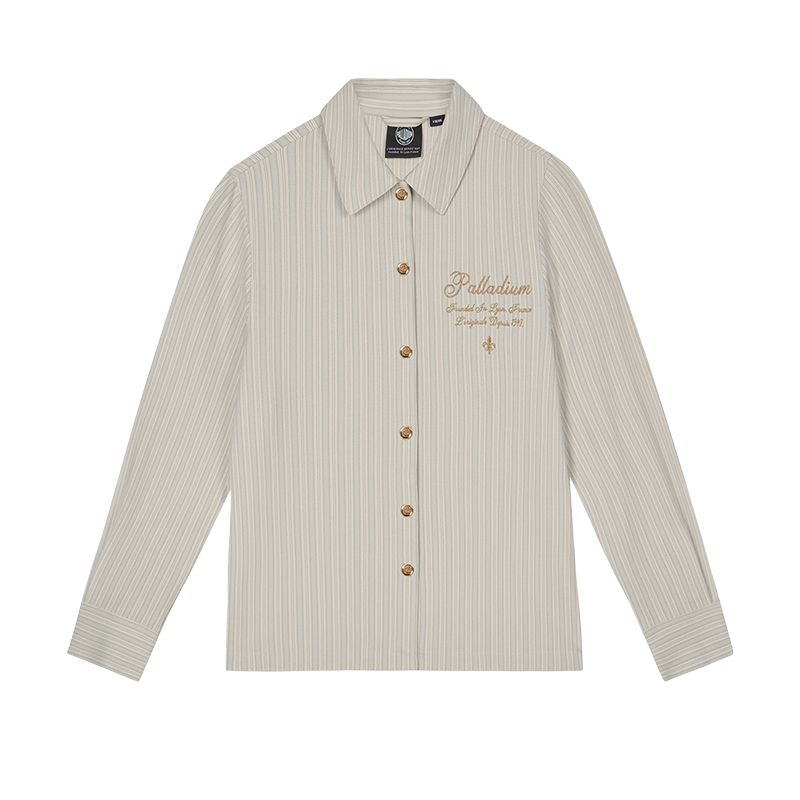 Palladium Рубашка Women's Gray Blue White Stripes
Palladium Рубашка Women's Gray Blue White Stripes