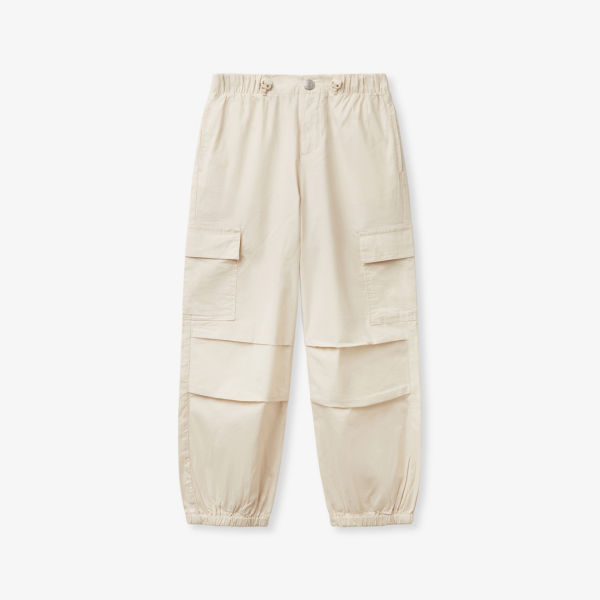 Брюки-карго Benetton с накладными карманами, экрю
Брюки-карго Benetton с накладными карманами, экрю