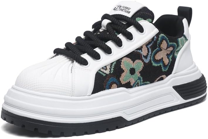 Кроссовки на платформе с цветочной вышивкой, повседневные шнурованные туфли, дизайн с носком-шеллом и массивной подошвой Generic, белый
Кроссовки на платформе с цветочной вышивкой, повседневные шнурованные туфли, дизайн с носком-шеллом и массивной подошвой Generic, белый