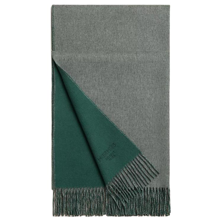 Шаль из кашемира для женщин HERMES Кипарисовый зеленый/Светлый смешанный серый
Шаль из кашемира для женщин HERMES Кипарисовый зеленый/Светлый смешанный серый