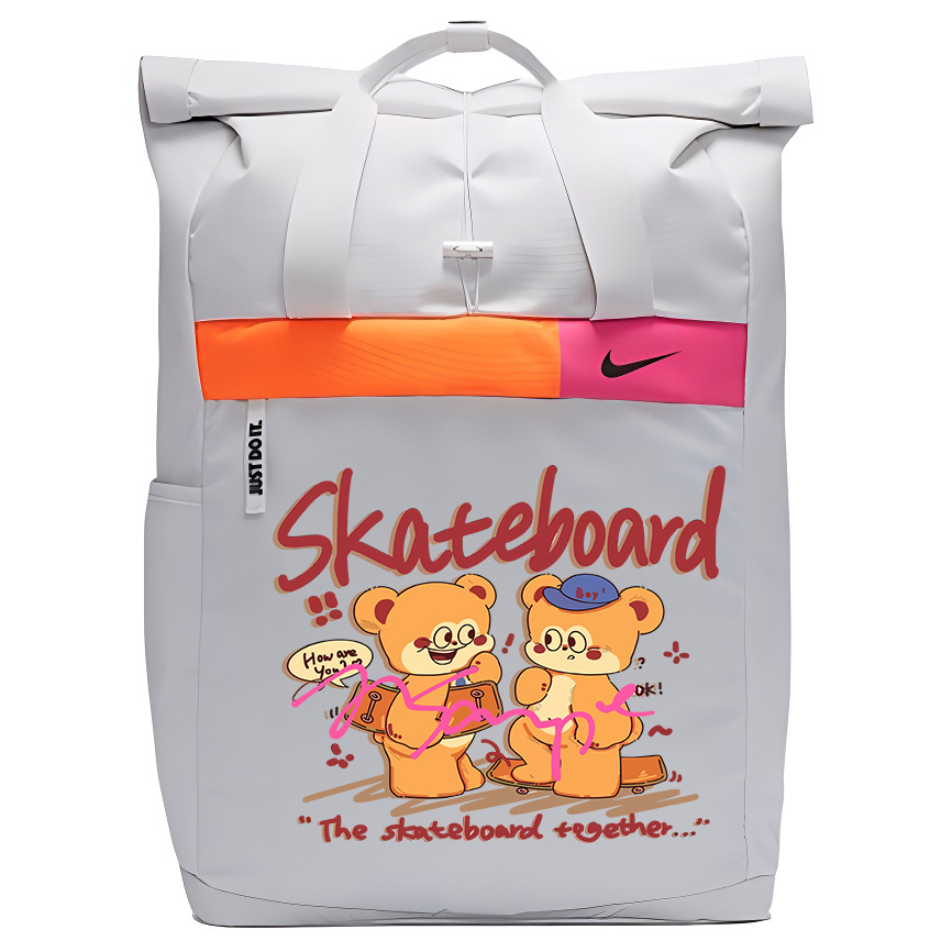 Nike Тканевый рюкзак с принтом унисекс белый, Skateboard Bear
Nike Тканевый рюкзак с принтом унисекс белый, Skateboard Bear