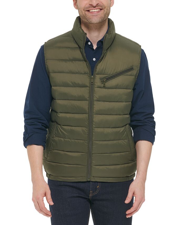 Мужской пуховик на молнии спереди Cole Haan, зеленый
Мужской пуховик на молнии спереди Cole Haan, зеленый