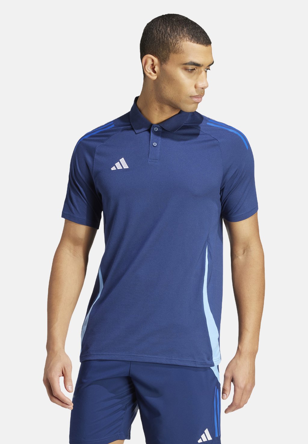 Рубашка поло Adidas Performance, синий 
Рубашка поло Adidas Performance, синий