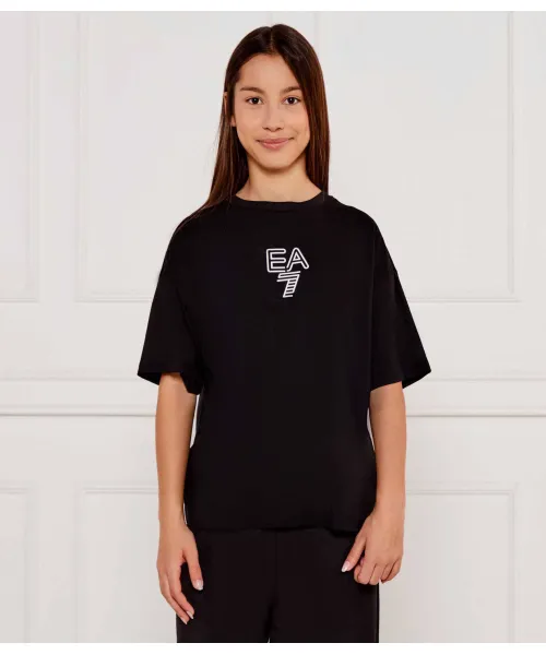 Футболка Oversize fit Ea7, черный 
Футболка Oversize fit Ea7, черный