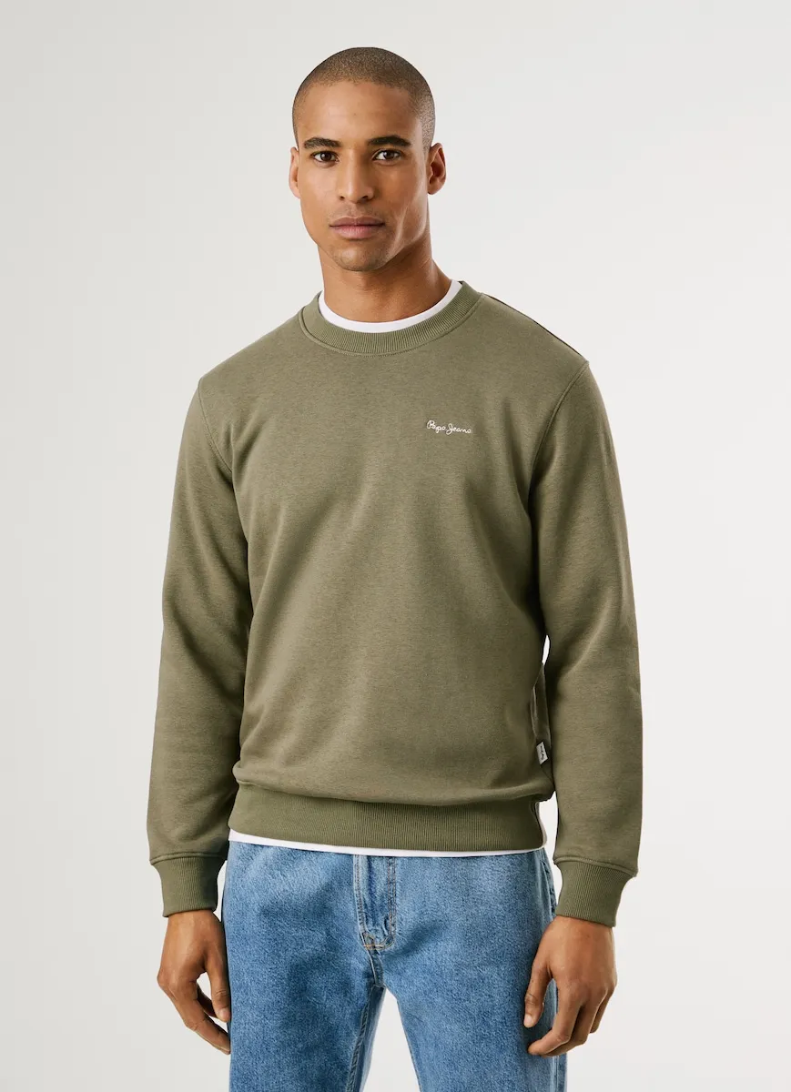 Мужская толстовка с круглым вырезом и печатным логотипом Pepe Jeans, военный зеленый
Мужская толстовка с круглым вырезом и печатным логотипом Pepe Jeans, военный зеленый