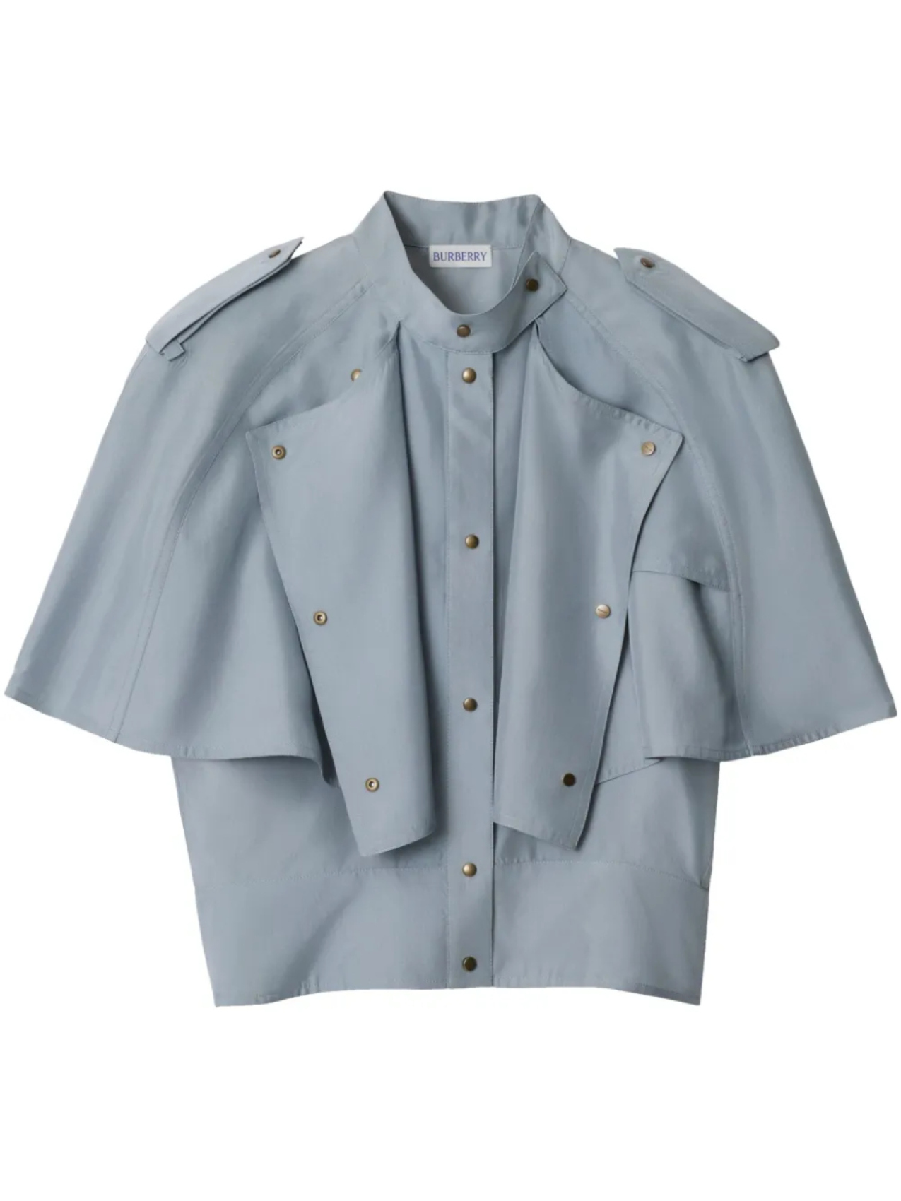 Burberry шелковый топ, синий
Burberry шелковый топ, синий