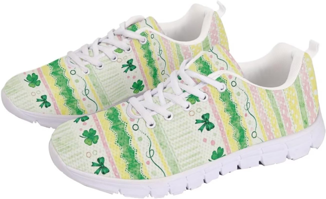 Кроссовки GETELINSENG Унисекс для бега, легкая спортивная обувь с сеткой, шнуровкой, для тенниса и прогулок, St Patrick's Day Bowknot Leaves
Кроссовки GETELINSENG Унисекс для бега, легкая спортивная обувь с сеткой, шнуровкой, для тенниса и прогулок, St Patrick's Day Bowknot Leaves