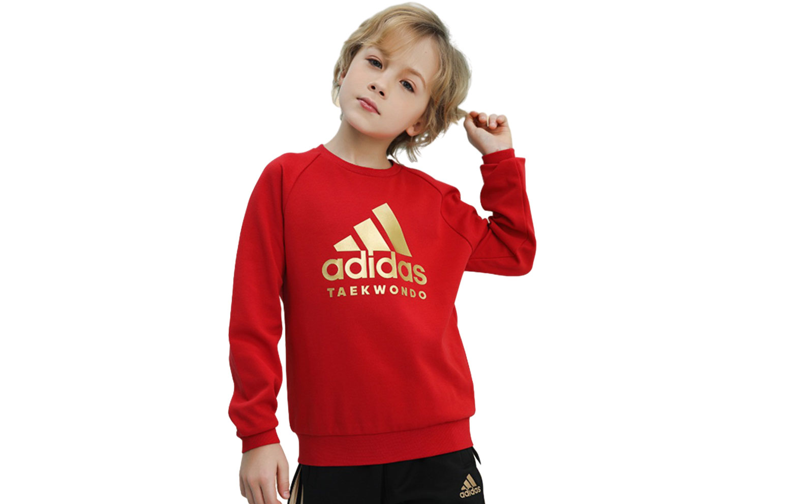 Детская толстовка Adidas, красно-золотая
Детская толстовка Adidas, красно-золотая