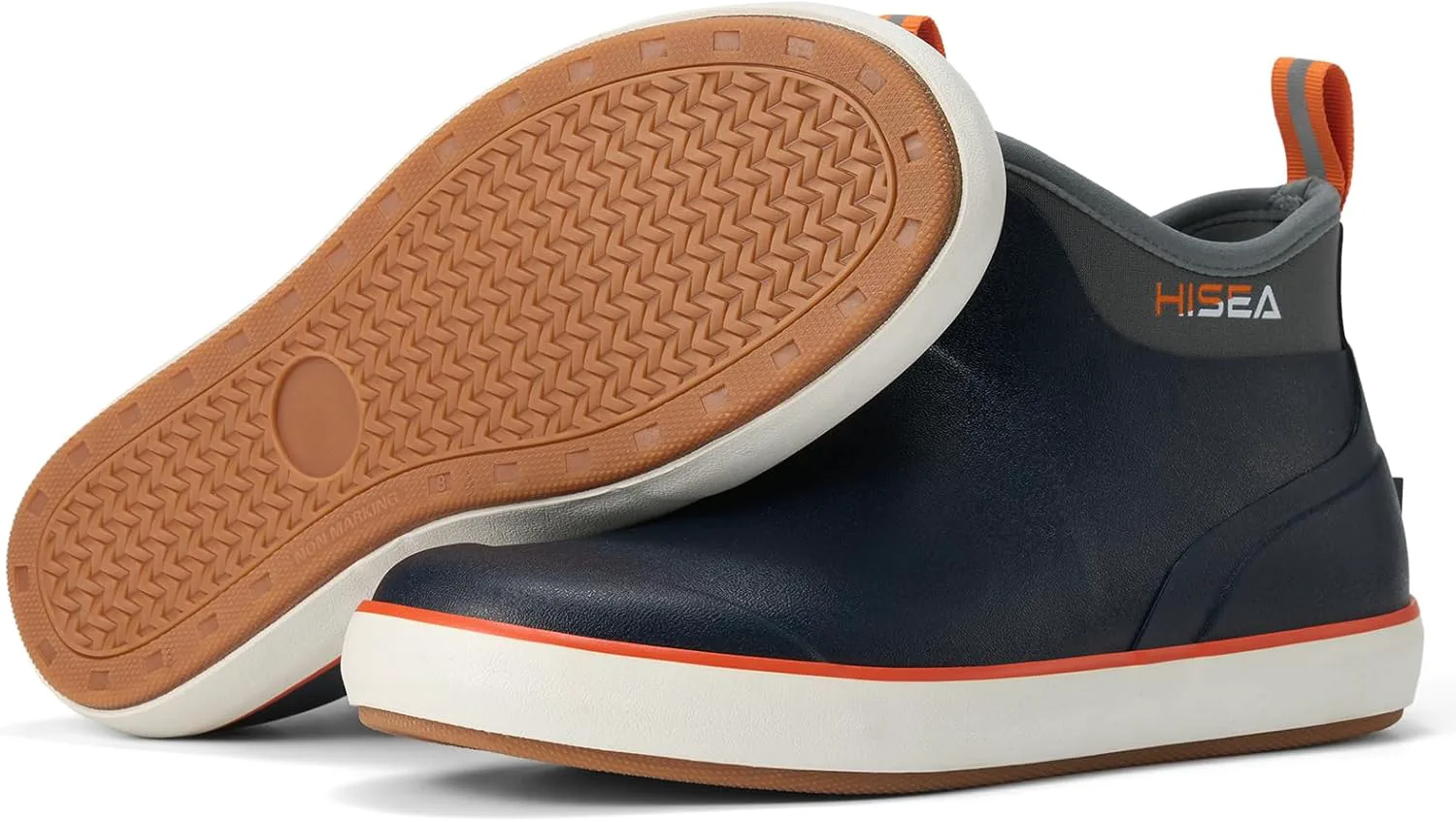 Мужские ботинки HISEA для палубы, широкие носки, мужские дождевые сапоги, водонепроницаемые рыболовные сапоги, противоскользящие, высокие ботинки до щиколотки с дышащей неопреновой подкладкой, резиновые сапоги, темно-синий
Мужские ботинки HISEA для палубы, широкие носки, мужские дождевые сапоги, водонепроницаемые рыболовные сапоги, противоскользящие, высокие ботинки до щиколотки с дышащей неопреновой подкладкой, резиновые сапоги, темно-синий