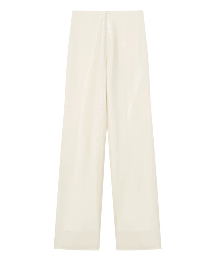 Брюки Рами, расшитые пайетками Aeron, белый
Брюки Рами, расшитые пайетками Aeron, белый