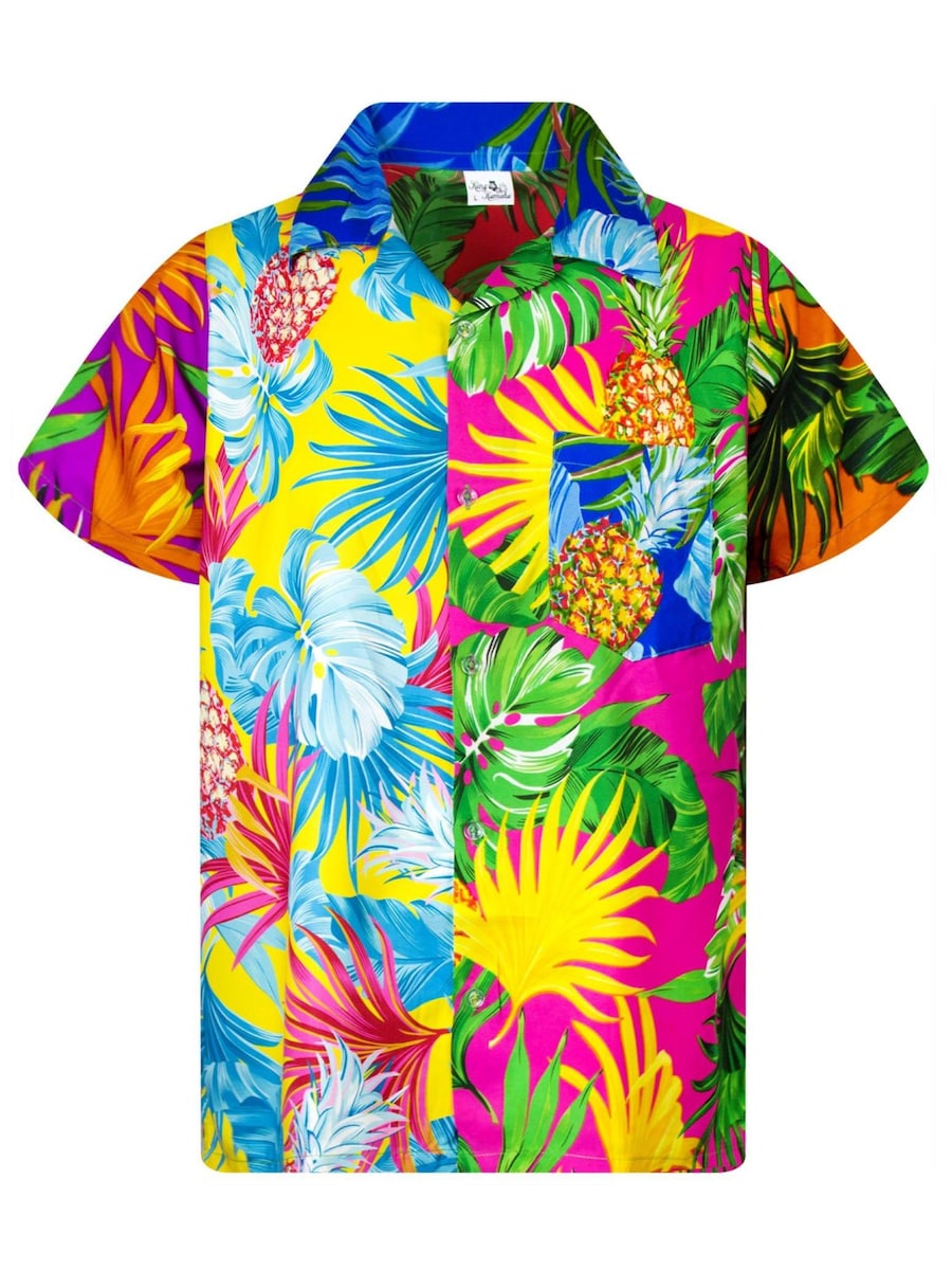 Рубашка на пуговицах классического кроя King Kameha Pineapple Leaves, Mixed Colors
Рубашка на пуговицах классического кроя King Kameha Pineapple Leaves, Mixed Colors