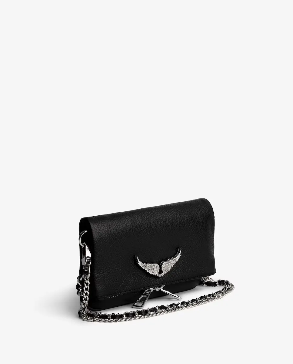 Многопозиционная сумка Mini Rock Nano Swing Your Wings из черной кожи на молнии Zadig & Voltaire, черный
Многопозиционная сумка Mini Rock Nano Swing Your Wings из черной кожи на молнии Zadig & Voltaire, черный