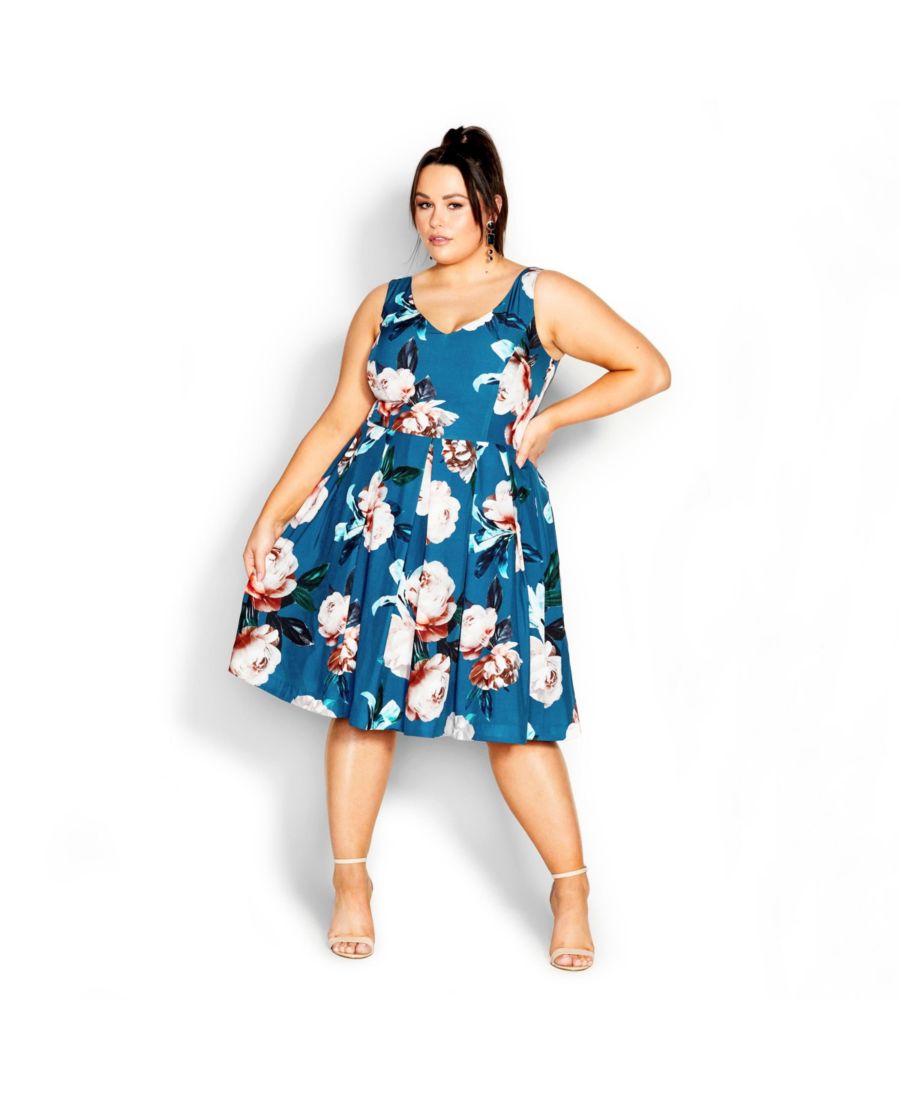 Платье Сандра больших размеров CITY CHIC, Teal print
Платье Сандра больших размеров CITY CHIC, Teal print