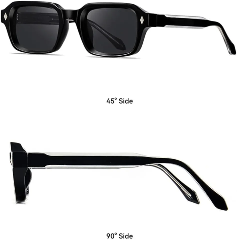 Мужские солнцезащитные очки в стиле ретро, прямоугольные, люксовые, модные женские панк-очки, защита от УФ-излучения UV400, заклепки VRTRFFTR, Black Grey
Мужские солнцезащитные очки в стиле ретро, прямоугольные, люксовые, модные женские панк-очки, защита от УФ-излучения UV400, заклепки VRTRFFTR, Black Grey