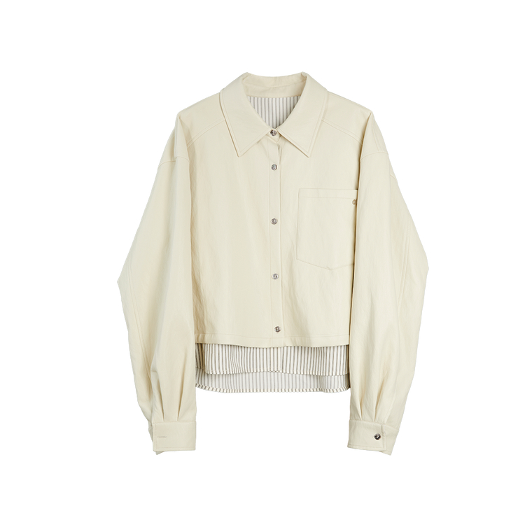 ELLE Куртка Women's Light Khaki Lapel Moderate Workwear
ELLE Куртка Women's Light Khaki Lapel Moderate Workwear