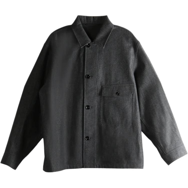 Карманная рубашка с детализированной застёжкой на пуговицах Lemaire, черный/серый
Карманная рубашка с детализированной застёжкой на пуговицах Lemaire, черный/серый