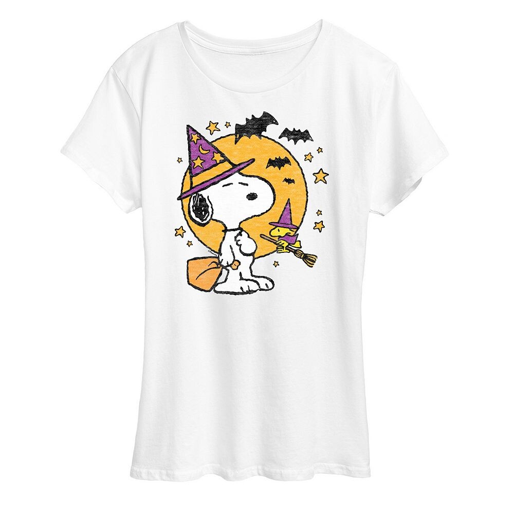 Женская футболка с рисунком Peanuts Snoopy & Woodstock Witchcraft Licensed Character, белый
Женская футболка с рисунком Peanuts Snoopy & Woodstock Witchcraft Licensed Character, белый