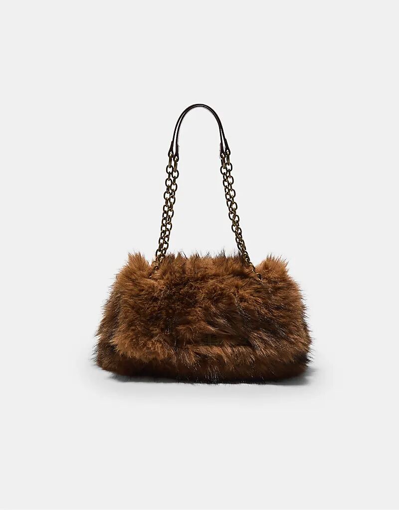 Прямоугольная мини-сумка Stradivarius из искусственного меха коричневого цвета
Прямоугольная мини-сумка Stradivarius из искусственного меха коричневого цвета