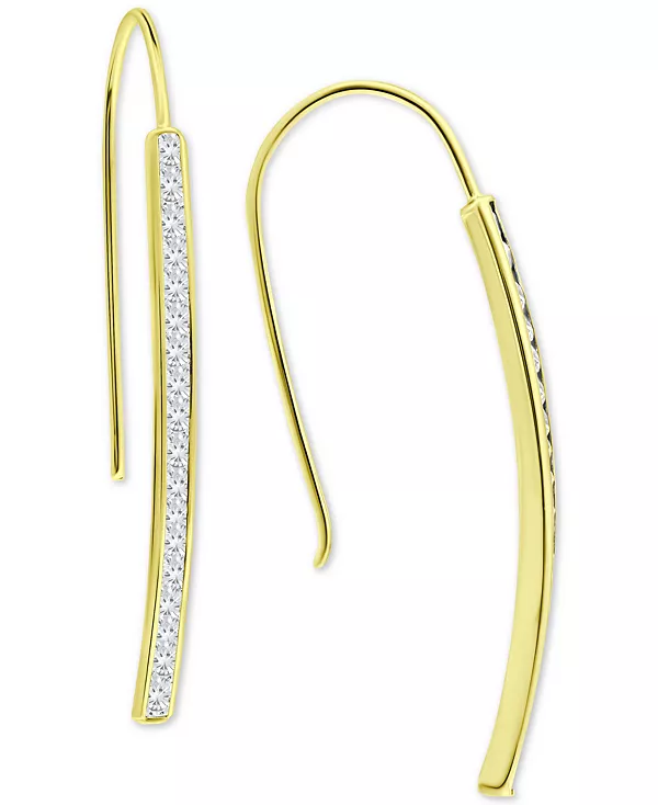 Вертикальные серьги-проволочки с кубическим цирконием, созданные для Macy's Giani Bernini, gold
Вертикальные серьги-проволочки с кубическим цирконием, созданные для Macy's Giani Bernini, gold