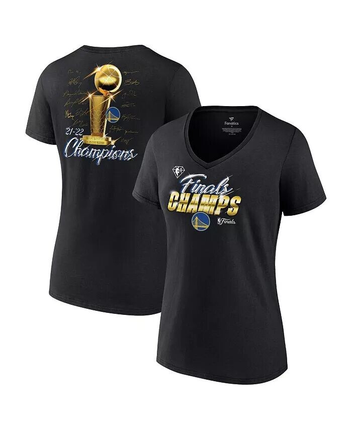 Женская черная футболка Golden State Warriors 2022 NBA Finals Champions Forward Roster Signature с V-образным вырезом Fanatics
Женская черная футболка Golden State Warriors 2022 NBA Finals Champions Forward Roster Signature с V-образным вырезом Fanatics