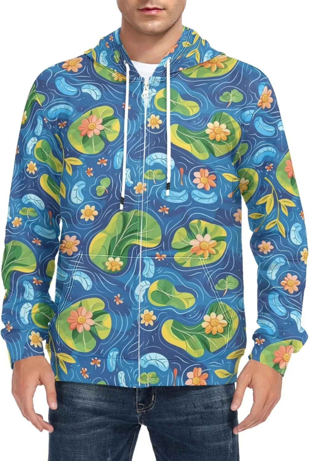 Мужская худи с полной молнией "Lotus Pond" с длинным рукавом и карманом CUPADA
Мужская худи с полной молнией "Lotus Pond" с длинным рукавом и карманом CUPADA