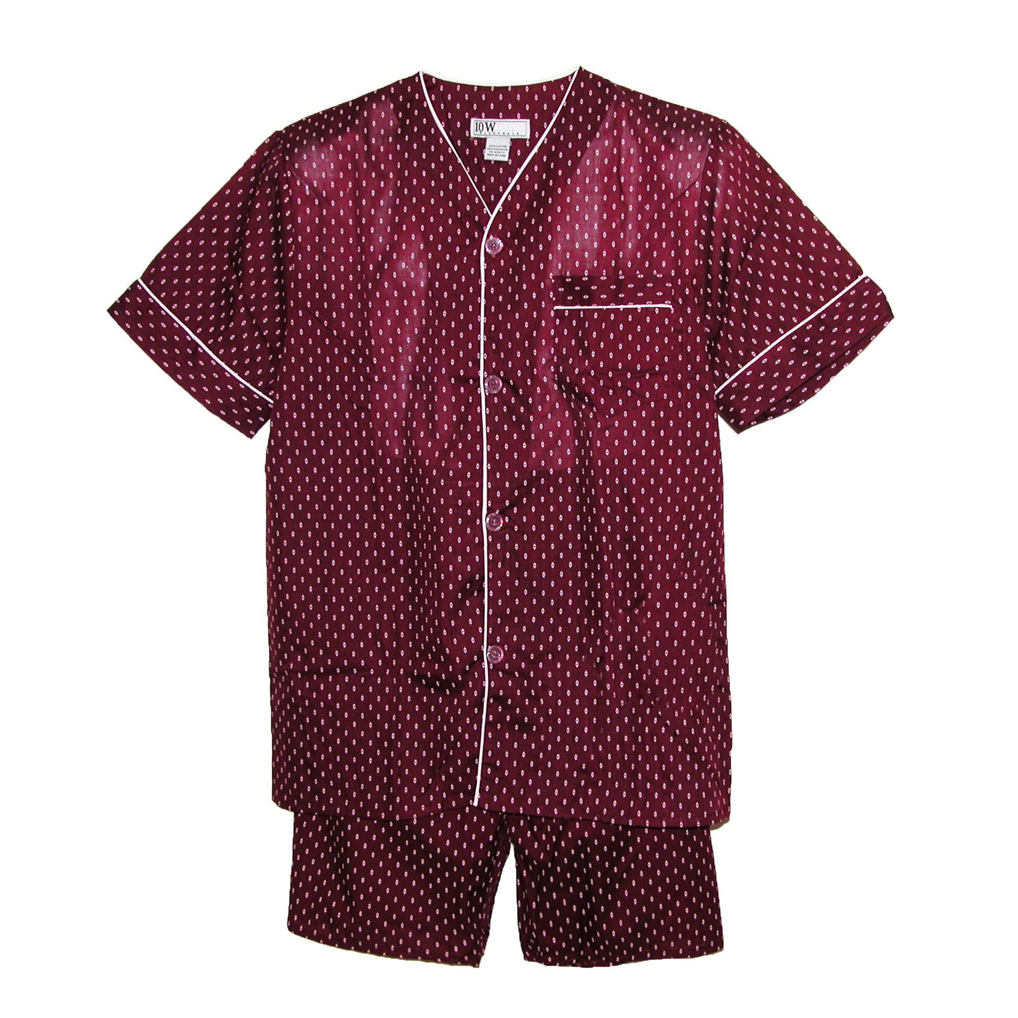 Мужской пижамный комплект с короткими рукавами и короткими штанинами Ten West Apparel, красный
Мужской пижамный комплект с короткими рукавами и короткими штанинами Ten West Apparel, красный