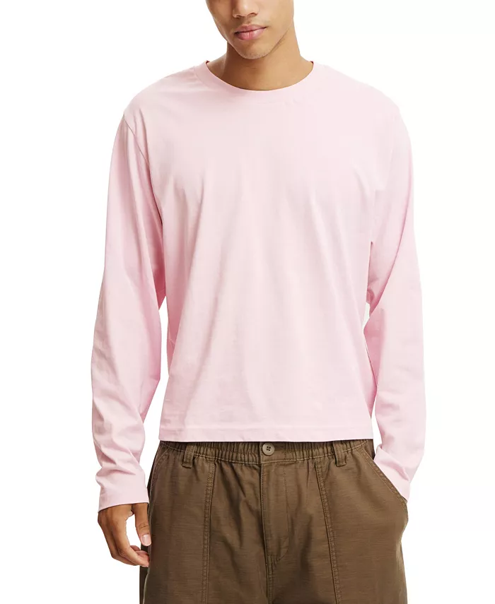 Мужская укороченная футболка с длинным рукавом COTTON ON, розовый
Мужская укороченная футболка с длинным рукавом COTTON ON, розовый