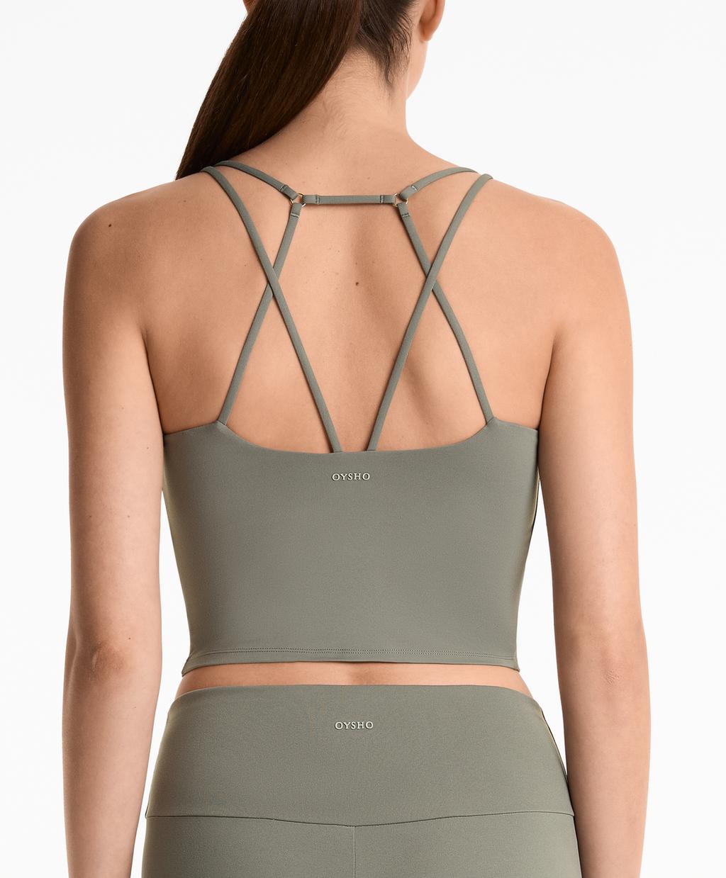 Кольцевая майка Comfortlux Oysho, средний хаки
Кольцевая майка Comfortlux Oysho, средний хаки