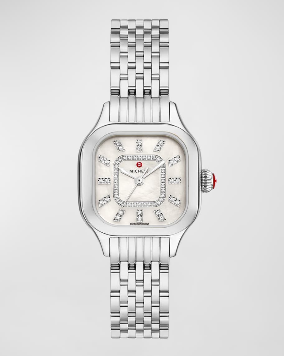 29-миллиметровый циферблат Meggie Diamond и перламутровые часы, нержавеющая сталь MICHELE
29-миллиметровый циферблат Meggie Diamond и перламутровые часы, нержавеющая сталь MICHELE