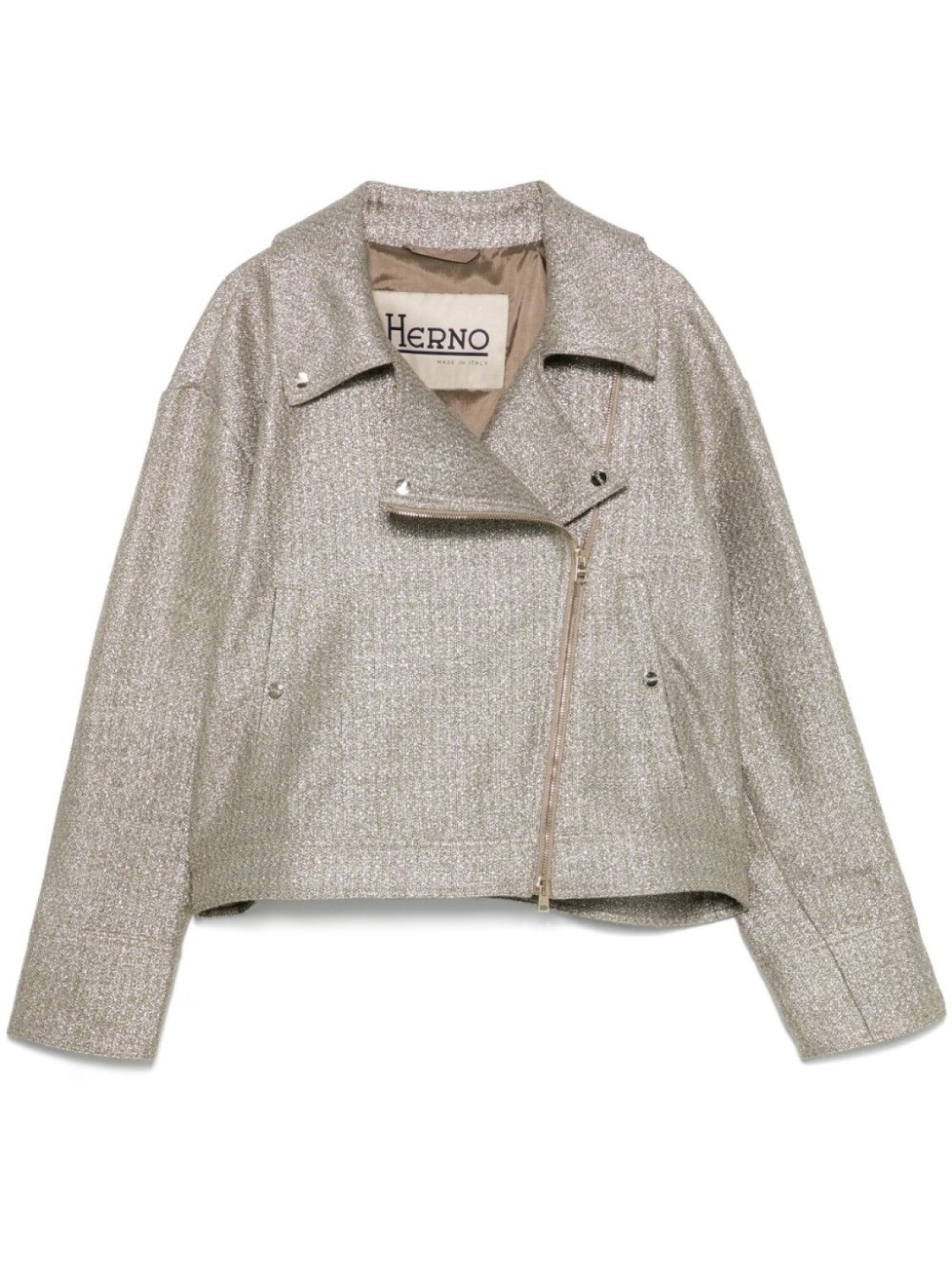 Herno байкерская куртка с люрексом, золотой
Herno байкерская куртка с люрексом, золотой