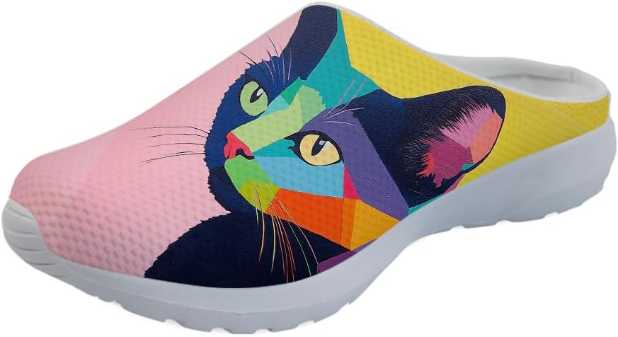 Женские сабо Forchrinse с принтом кошки, мужские кроссовки-тапочки Kitten для прогулок, с поддержкой свода стопы, садовые сабо с ортопедической стелькой, Art Color Cat
Женские сабо Forchrinse с принтом кошки, мужские кроссовки-тапочки Kitten для прогулок, с поддержкой свода стопы, садовые сабо с ортопедической стелькой, Art Color Cat